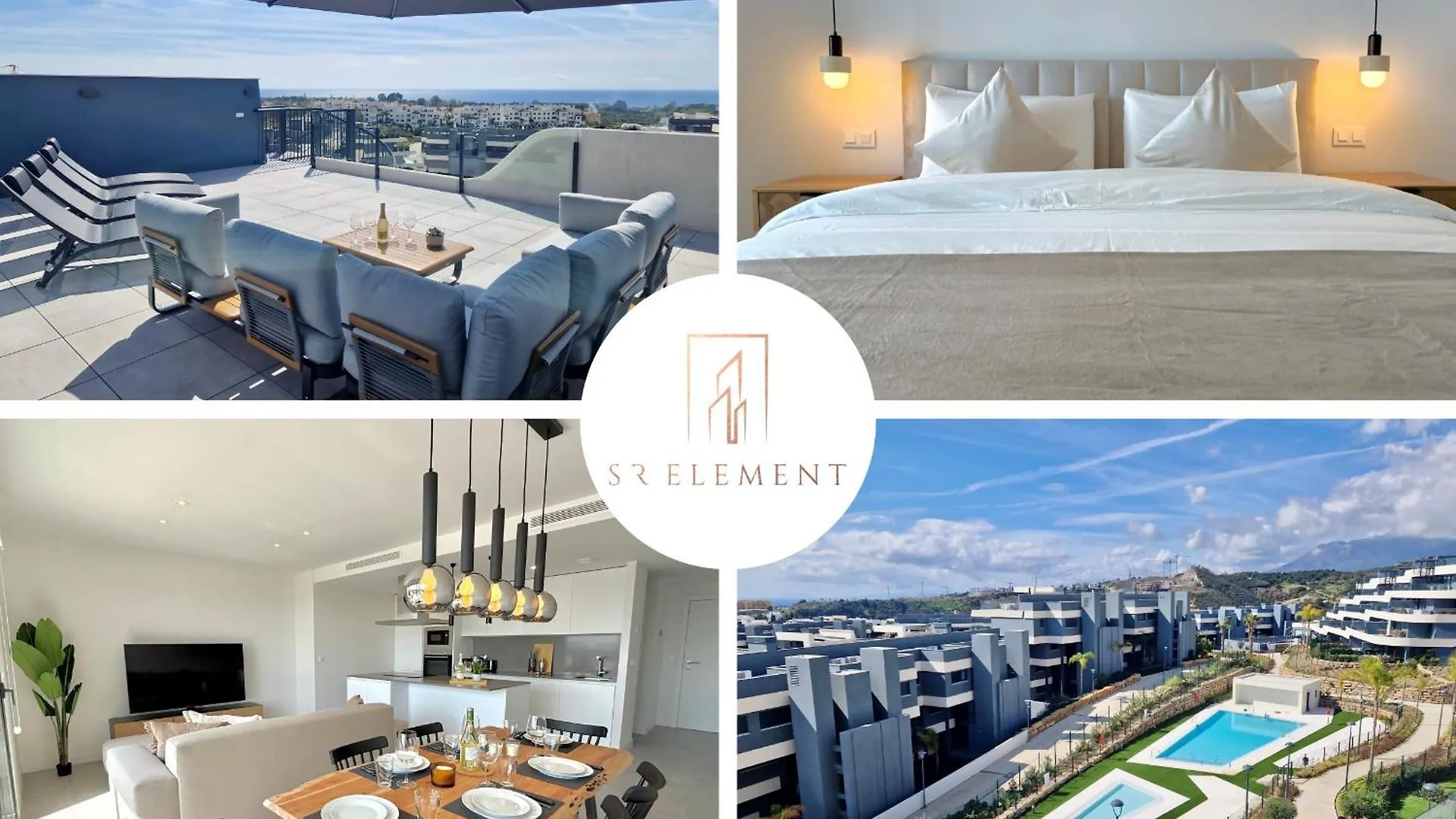 Sr Oasis 325 2 Bdr Penthouse With Sea View Daire Estepona
